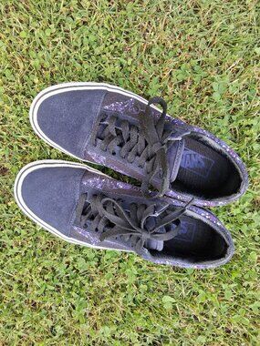 Vintage Vans Navy blue Galaxy skate shoes 8 Mens 9.5 Womens